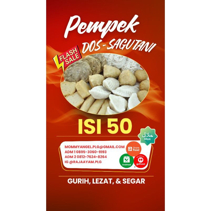 

Pempek Dos Palembang isi 50 (Mommy Angel)