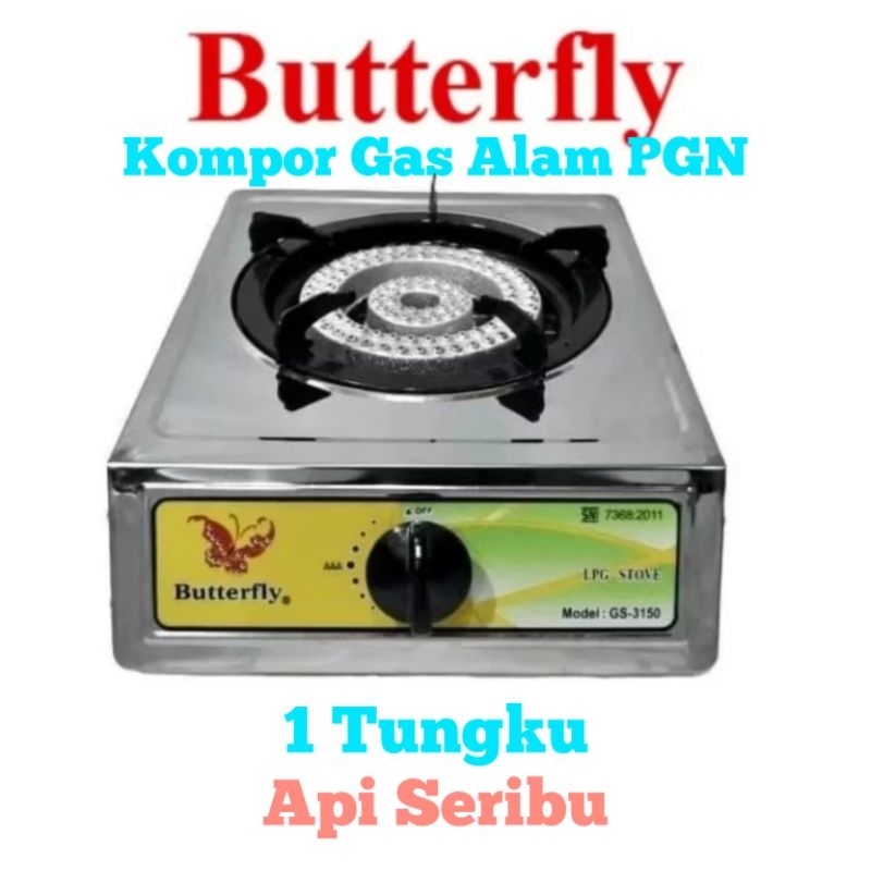 Kompor Gas Alam Gas Bumi PGN 1 Tungku Api Seribu GS 3150