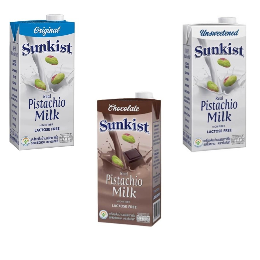 

Sunkist Real Pistachio Milk High Fiber Lactose Free - Susu Kacang Pistasio