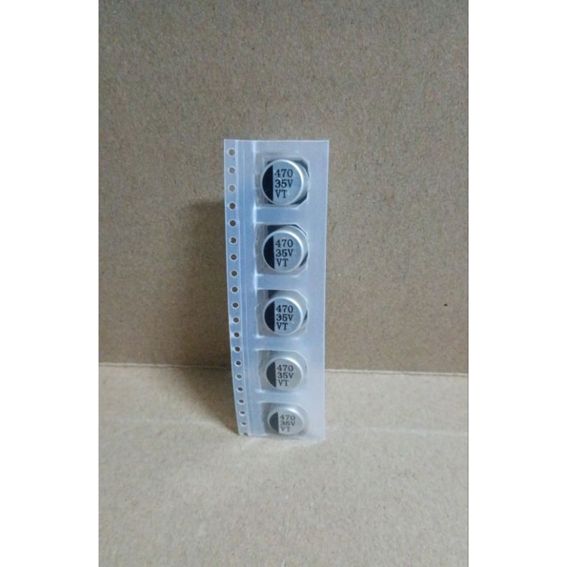 9573 kapasitor capacitor elco elko smd tempel 470uf 470 uf 35v 35 volt 35volt