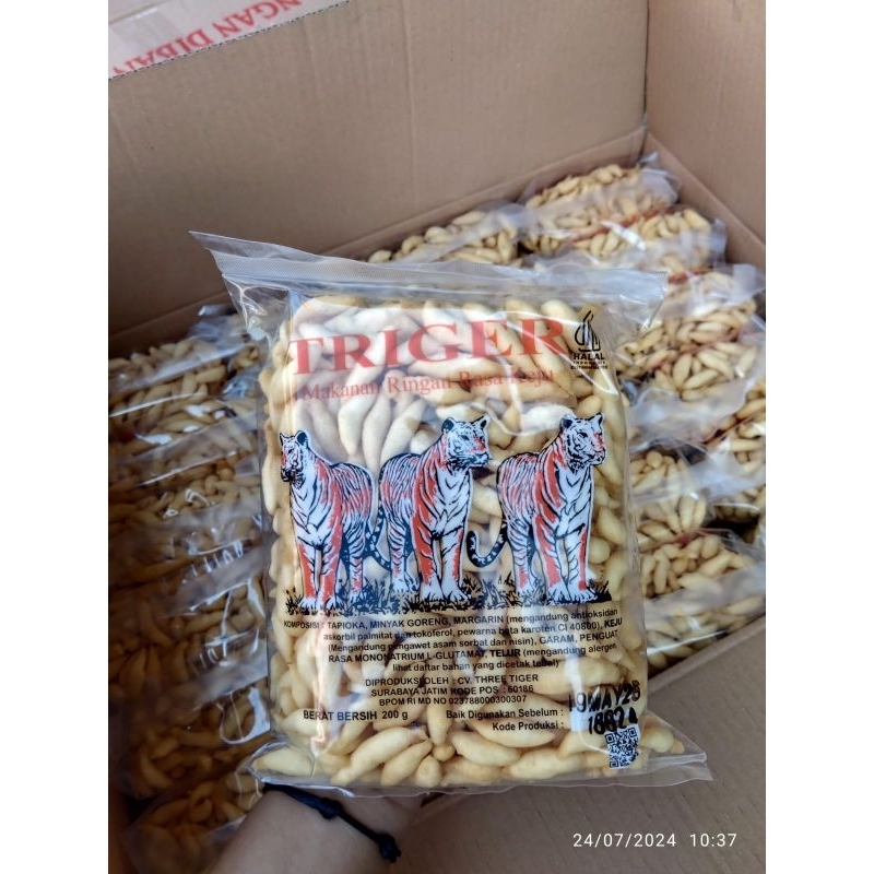 

BIDARAN KEJU TRIGER / BERAT 225GRAM / SNACK KILOAN MURAH