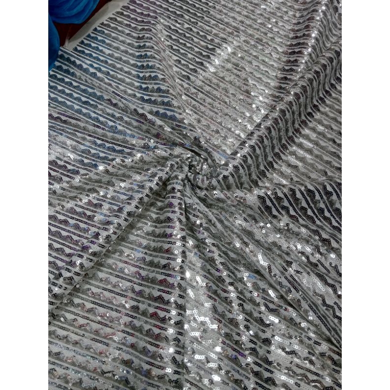 BAHAN KAIN SERIBU PAYET SQUIN ZIGZAG SQUIN TERBARU