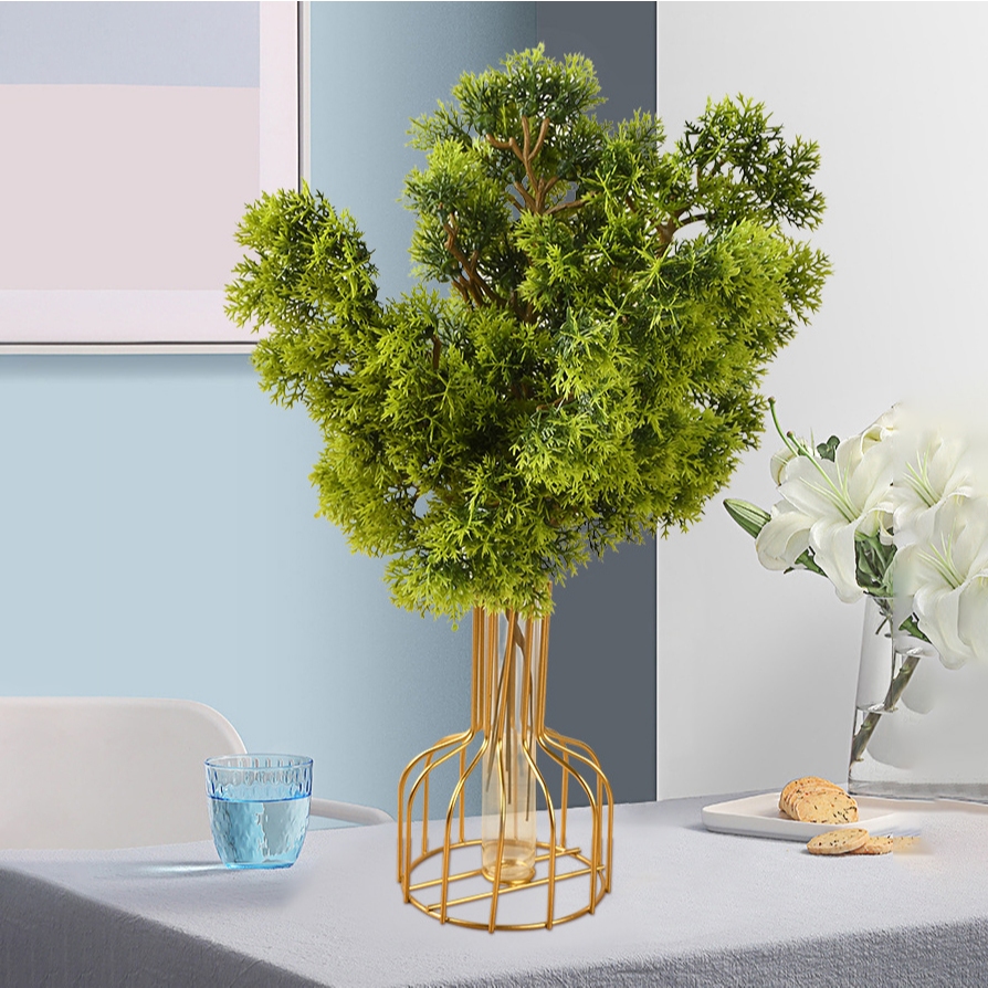 Setangkai Daun Bonsai Hias Cemara Kipas Articial Leaf Dekorasi Pesta Dekorasi Taman-AL41