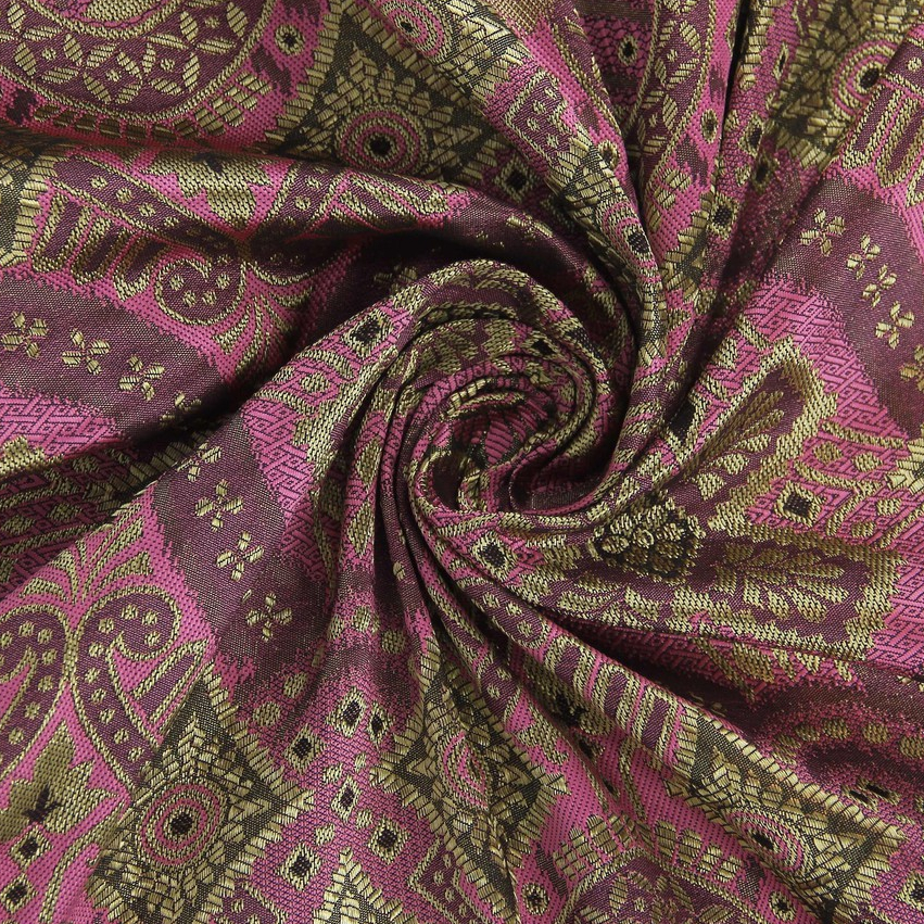Songket Motif Palembang Pink Fanta Tua Mix (Pronto Moda)