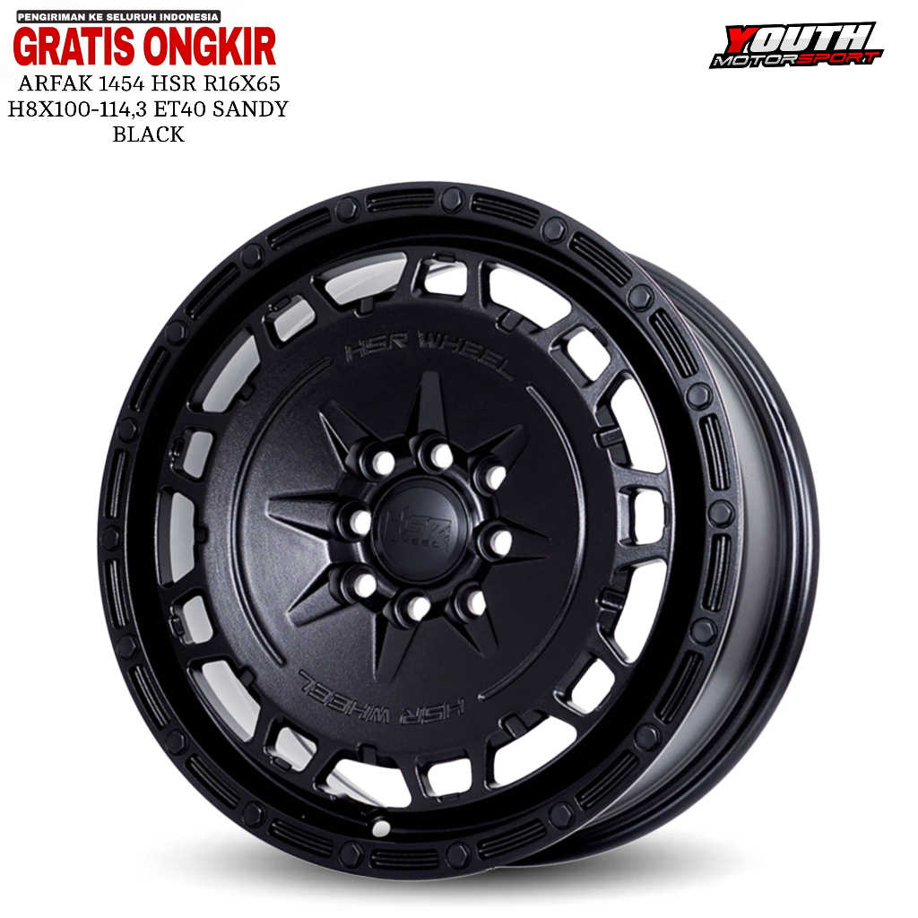 velg r16 rally look hsr arfak cocok untuk baleno,yaris,honda freed,livina,jazz dll