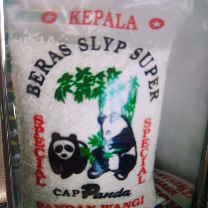 

Beras cap panda 5 kg-free ongkir