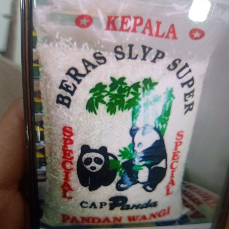 

Beras cap merek panda 5 kg-free ongkir