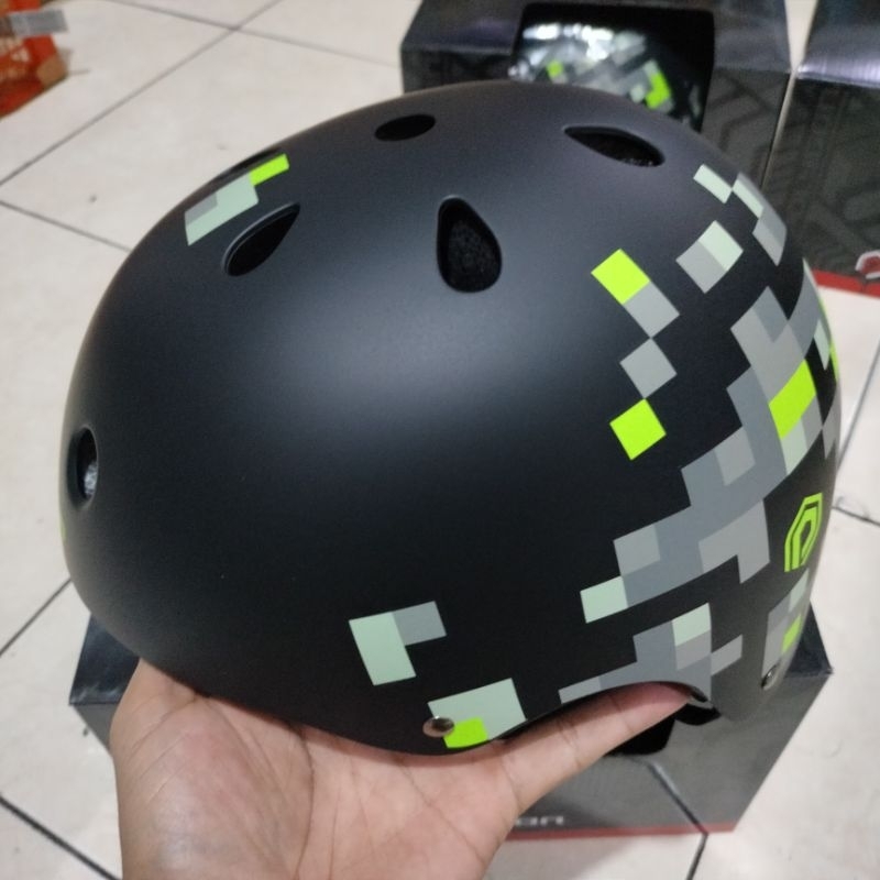 Helm sepeda BMX,dirt jamp, freestyle helm polygon Pixel helm batok