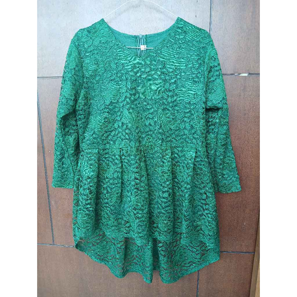 Preloved Blouse Hijau Botol