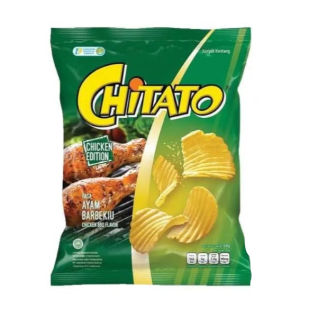 

Chitato Snack Potato Chips - Ayam barbeque / PCK 68g