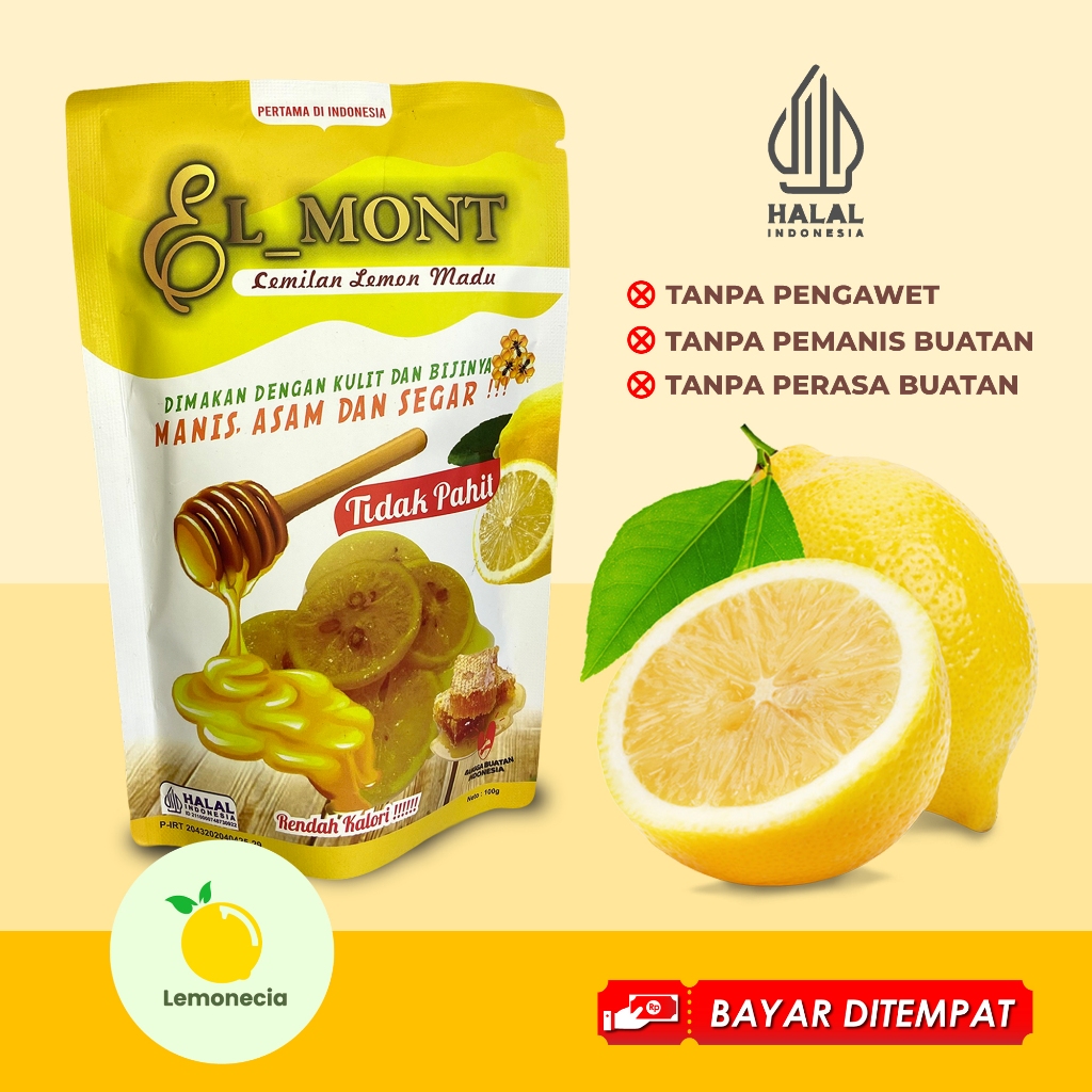 

Lemonecia Cemilan Manisan Lemon Madu 100 Gr By Elmont