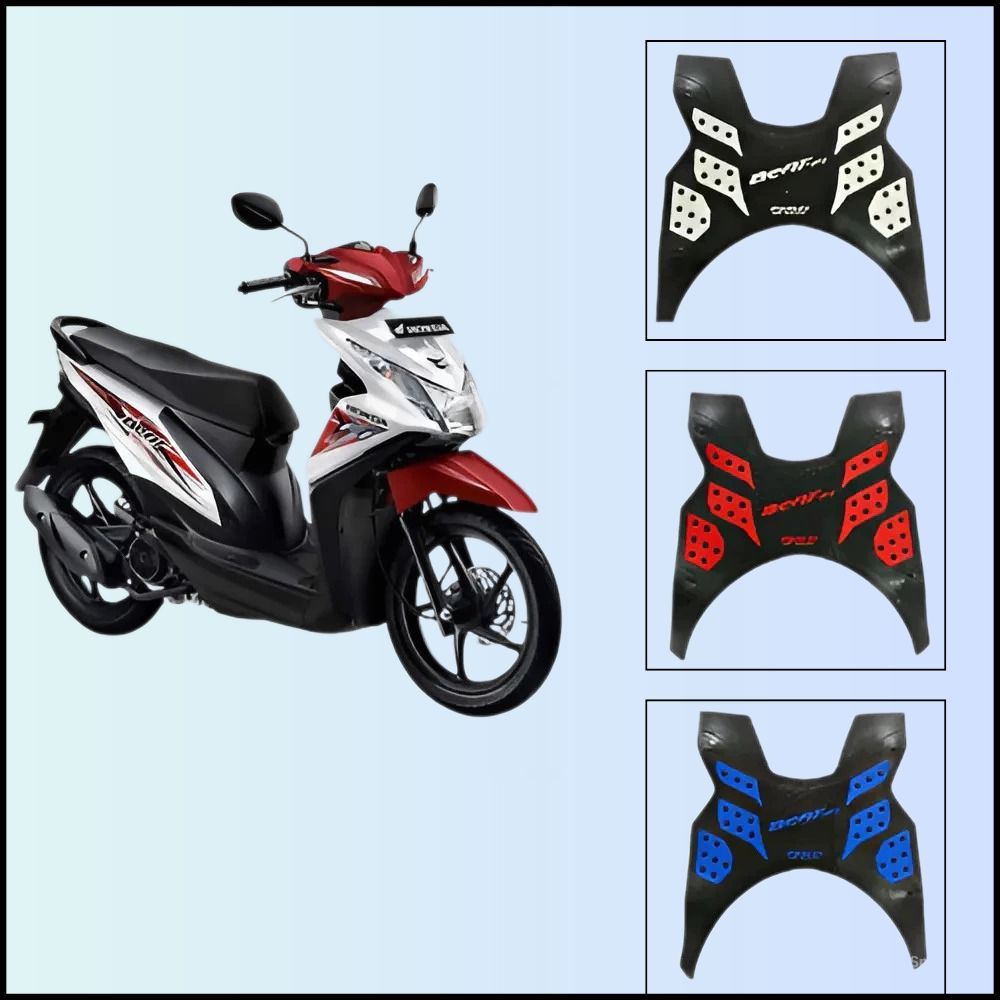 Keset Motor Beat Karpet Beat Fi Tahun 2013 - 2016 Pijakan Alas Kaki Motor Beat Lama