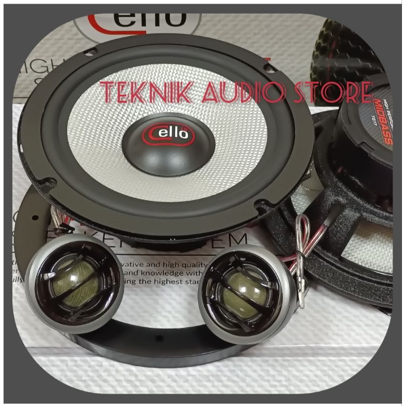 Speaker Midbass Cello TG17 plus Dome  Tweeter  50mm