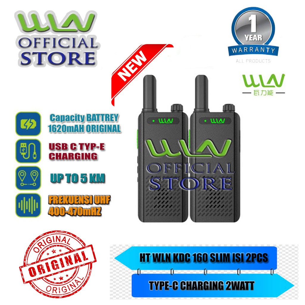 HT WALKIE TALKIE WLN KDC160 / KD C160 UHF 400-470 MHz