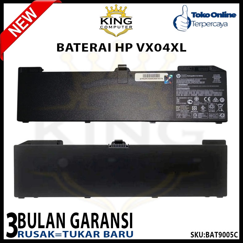 BATERAI HP VX04XL HP ZBOOK 15 15 G5 15 G6 HSTNN-IB8F ORIGINAL