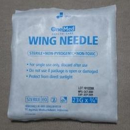 Jarum. Infus Set Needle Wing 23G Onemed 10 pcs