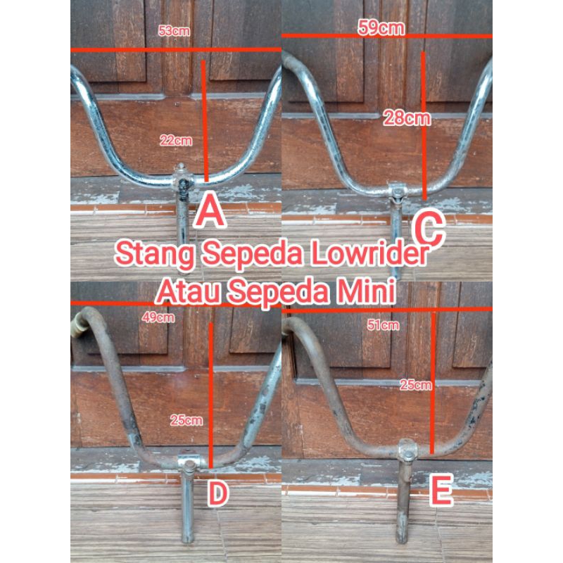 Stang Handlebar Sepeda Lowrider Atau Minion