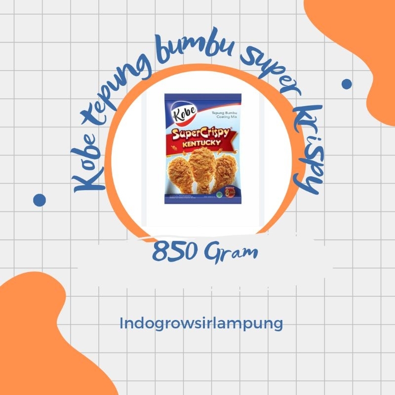 

Kobe tepung bumbu kentucky super krispy 850g