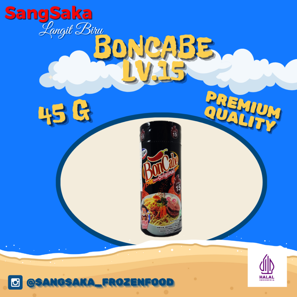 

BUMBU KOBE BON CABE LEVEL 15 BERAT 45 GRAM