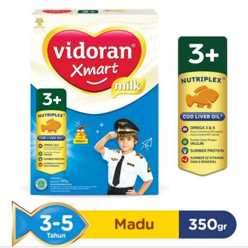 

vidoran Xmart 3+ Susu Pertumbuhan Anak 3-5 Tahun Madu 350 g