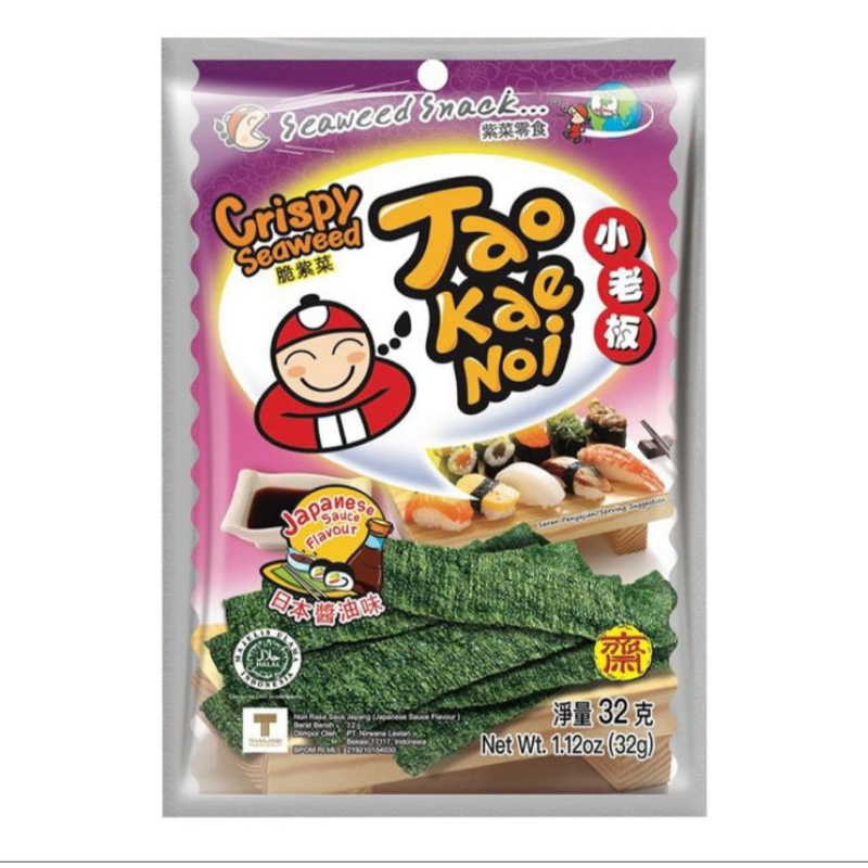 

Tao Kae Noi Crispy Seaweed Japanese Sauce 32 g