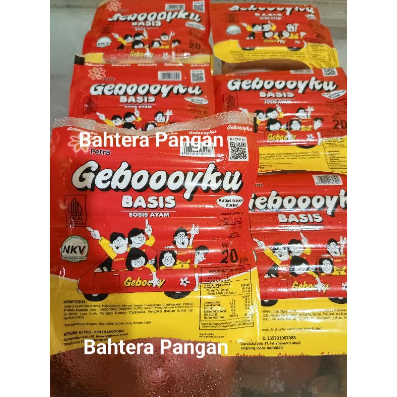 

Gebooyyku Basis Sosis Ayam isi 20pc 440gram | Sosis Gebooyku (putih)