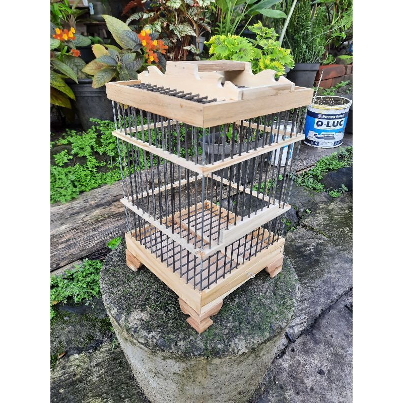 sangkar burung kecil ruji tiang besi untuk segala jenis burung kecil