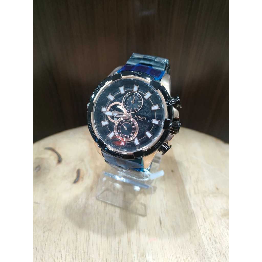 Jam Tangan Pria HALEI krono Aktif Original