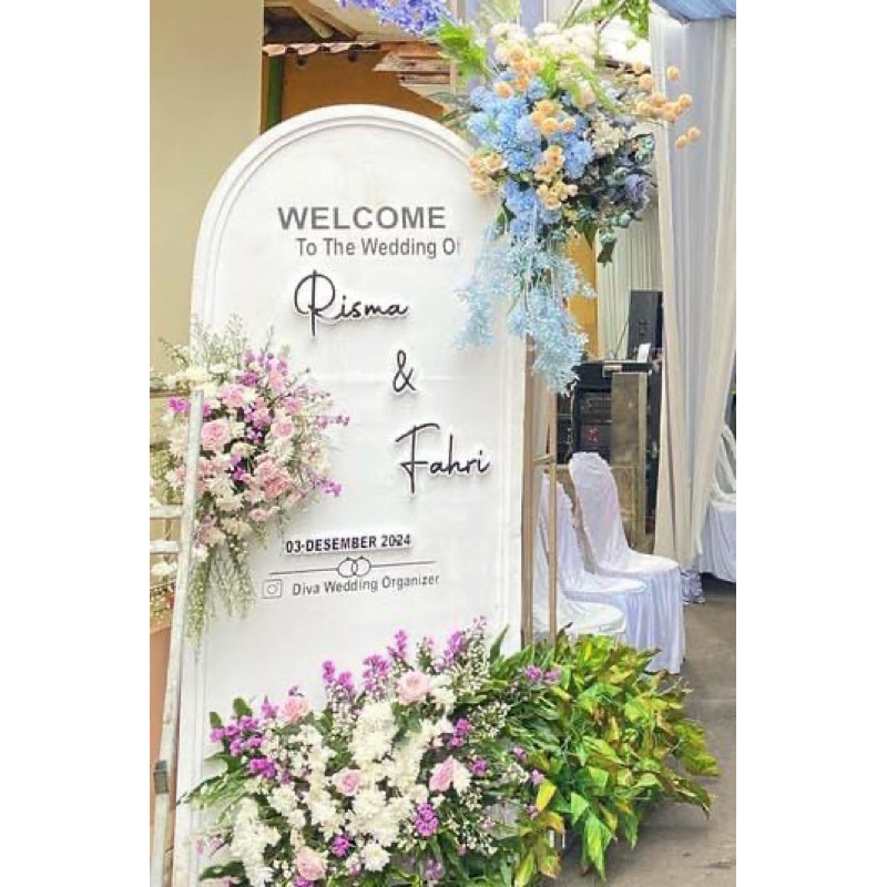 PAPAN NAMA WEDDING/PAPAN NAMA DEKORASI