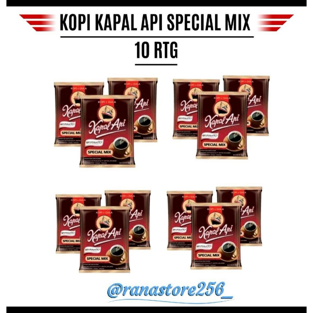 

Kopi kapal api Special Mix 25gr 2 Renceng ( 20pcs )