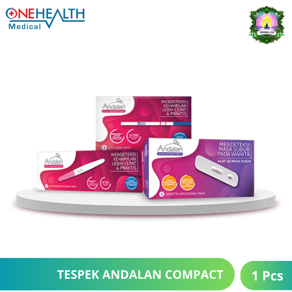 Andalan Compact Pregnancy Test Midstream Test pack Kehamilan 1 Pcs