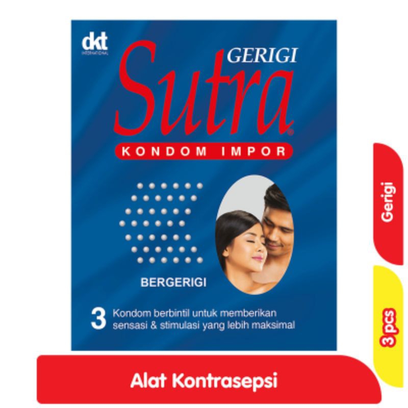 Sutra Kondom Impor Bergerigi 3 pcs