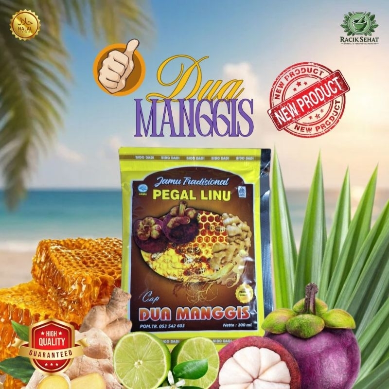 

Dua Manggis Jamu Tradisional Pegal Linu 6 Sachet