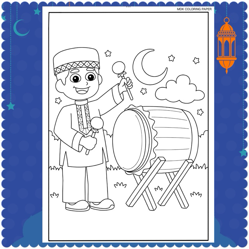 

MDK - Kertas Mewarnai RAMADAN & IED FITRI / Lembar & Kertas Mewarnai anak