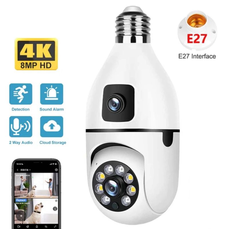 IP Camera Cctv wifi V380 8MP 1080P Wireless 2 Lens camera cctv wifi V380pro