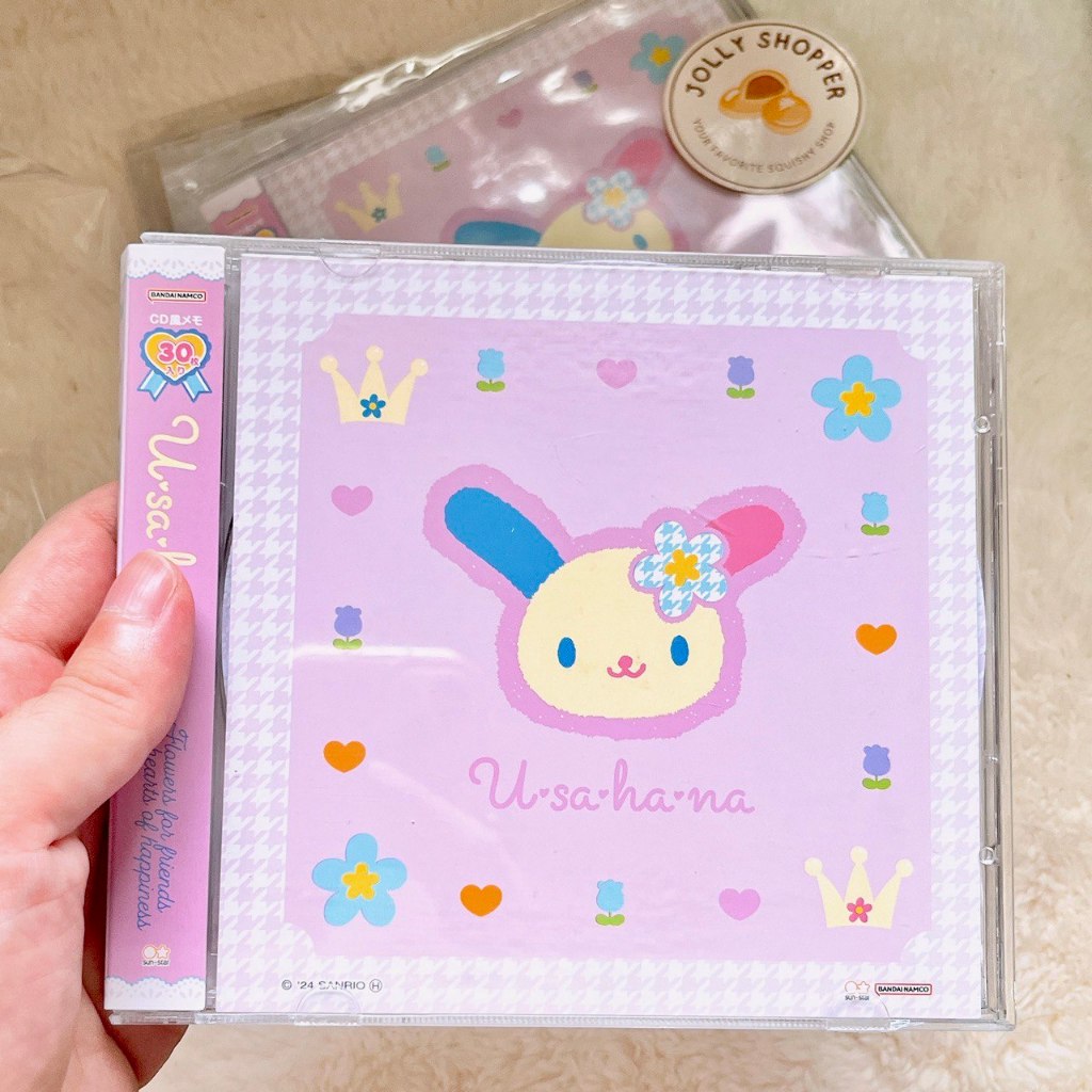 

[READY STOCK] Sanrio Japan CD-Shaped Notepad (Retro Houndstooth) Usahana