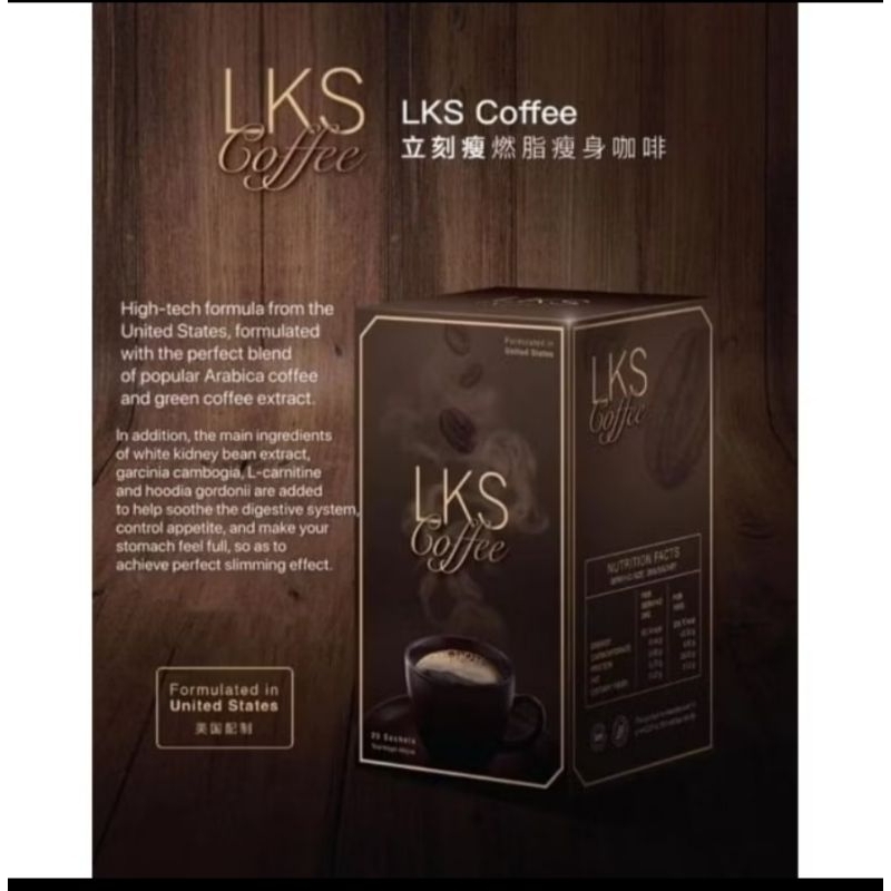 

LKS coffee 1 box isi 20 sachet / slimming coffee kopi diet