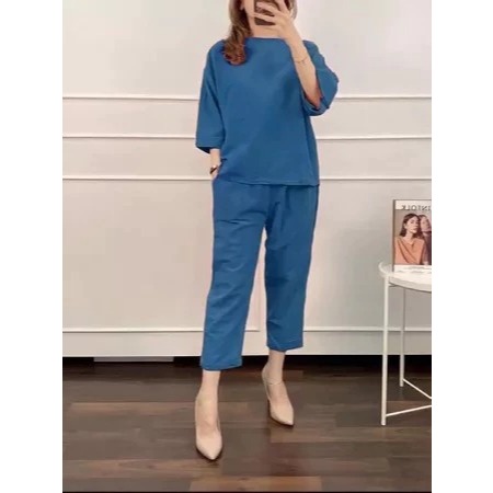 Bju 1 Setel Cewek Stelan Baju Cel Set Baju Celana One Set Wanits Kekinian Cwek Ootd Satu Stel Termur
