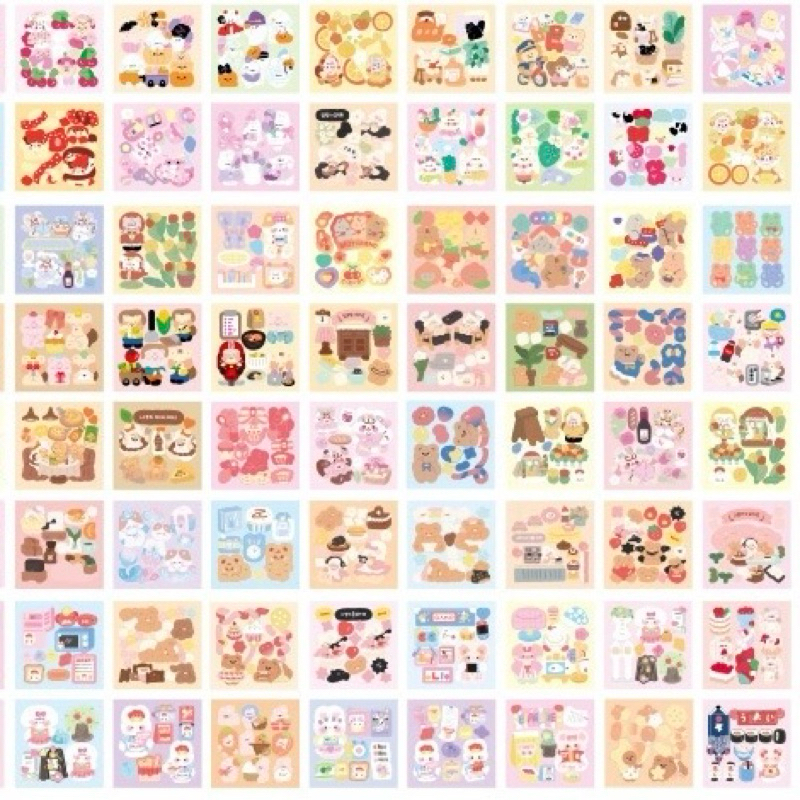 

9pcs sticker korea random live totok