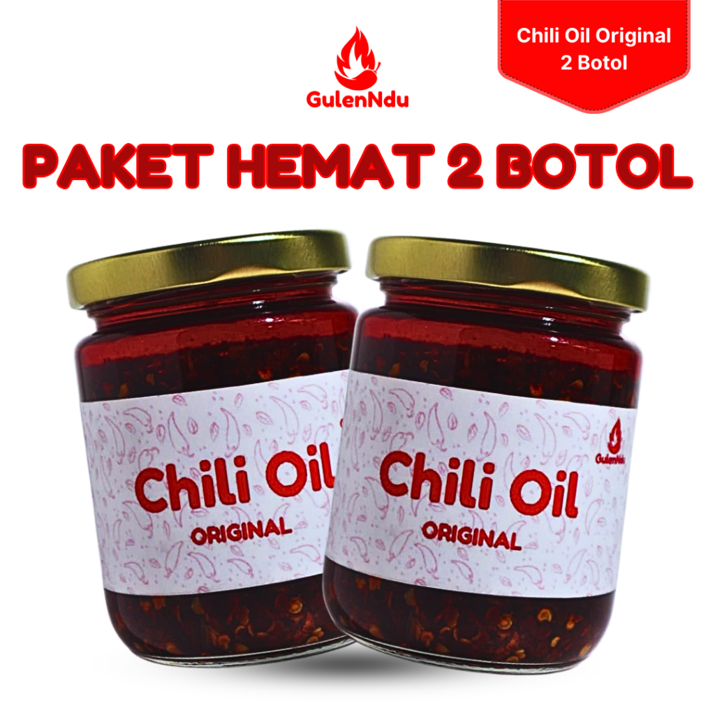 

Paket Hemat Chili Oil Original 2 Botol Kaca Premium Higienis Sambal Serbaguna Instan COD Medan