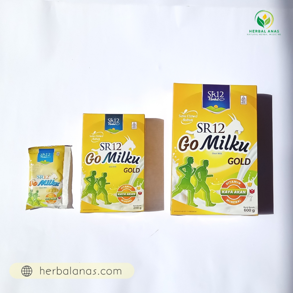 

Gomilku gold SR12 kemasan sachet 200 gr dan 600 gram susu kambing etawa untuk lansia susu kesehatan