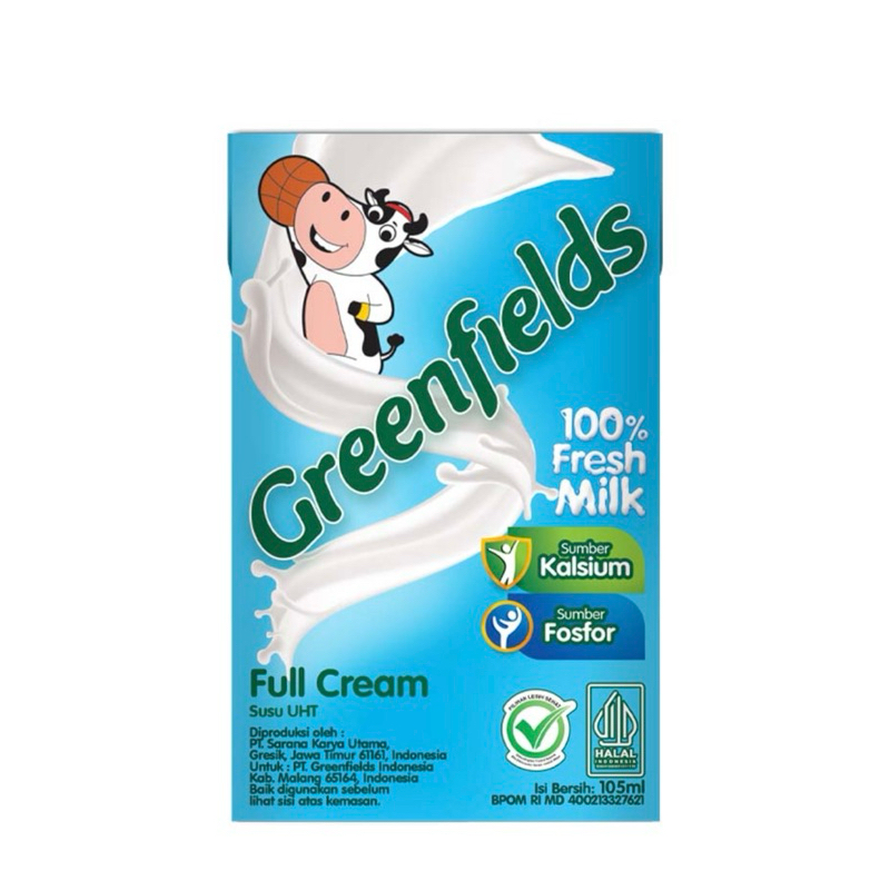 

Greenfields Susu UHT Full Cream 105 ml ECERAN