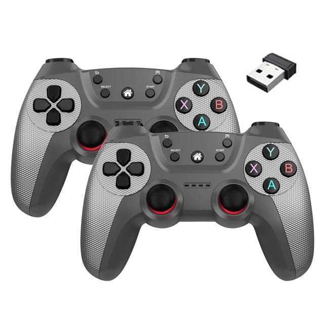 Gamepad Double Wireless Turbo - Joystick Pc Controller Gaming Komputer Wireless Turbo 2.4ghz