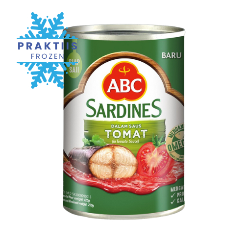 

ABC SARDEN SAUS TOMAT 425GR IKAN SARDEN KALENG/MAKANAN KALENG HARGA PROMO