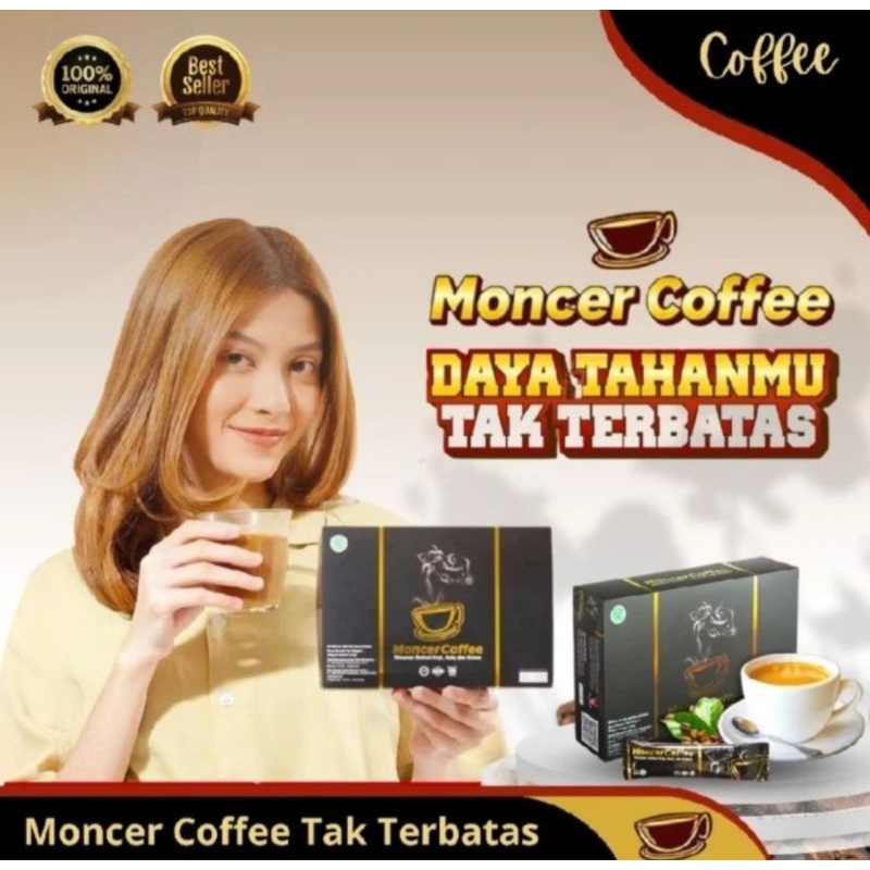 

New Formula Monc Ceer Coffee Kopi Herbal Penambah Stamina Pria