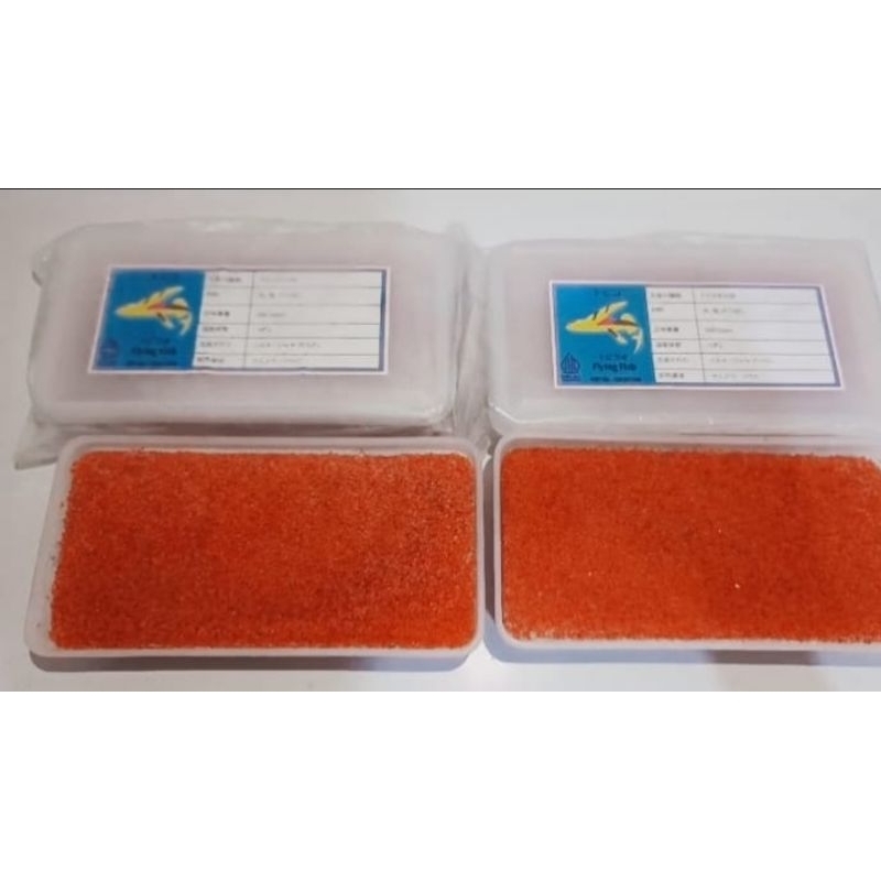 

tobiko orange telur ikan hrg / 500 gm