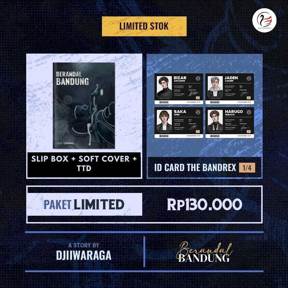 Novel Berandal Bandung Merchandise - Djiiwaraga - Red Swan Books