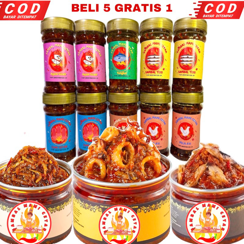 

[HALAL 100 Gram] SAMBAL CUMI AYAM SUWIR PELA ATI OSENG DAGING OSENG MERCON DAGING TONGKOL TERI MEDAN