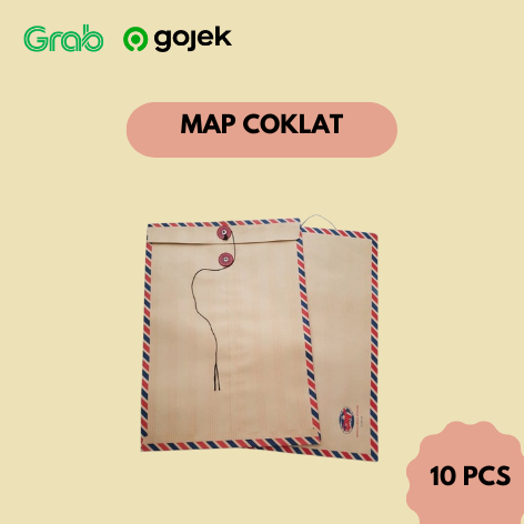 

Map Tali Coklat Merk Air Mail 310 - Map Coklat Ukuran Folio (1 Pak)