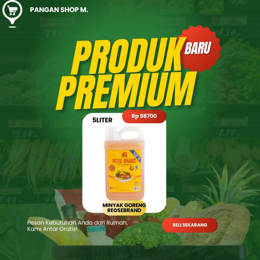 

minyak goreng rosebrand/5liter